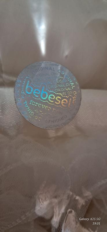 tül beşik: Bebesel brendi – yeni doğulmuş uşaq üçün zərif ağ beşik/portbebe — 4