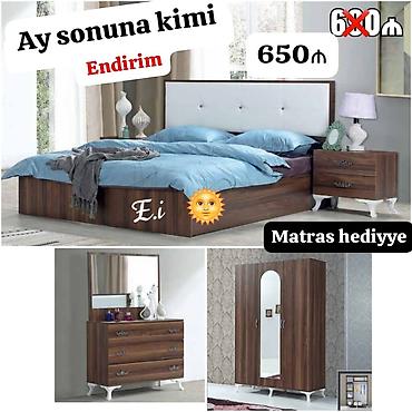dolab termo: İkinəfərlik çarpayı, Termo, Dolab, 2 tumba, Yeni — 1