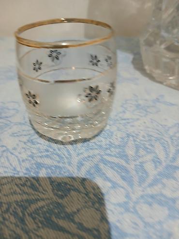 rakı stəkanı: Rümkalar, rəng - Qızılı, Şüşə, 6 ədədli dəst — 2