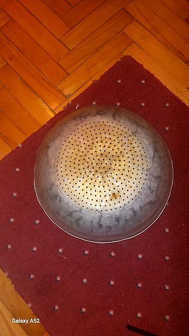 mozarella pendir: Məhsul: Metal süzgəc (əl istehsalı tipli, geniş formada) Təsvir: - — 3