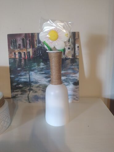 lusteri novi sad: Vase, Glass, color - White, New