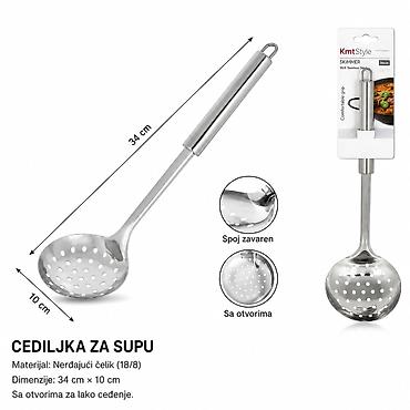 KMT Style cediljka za supu od nerđajućeg čelika (18/8) Opis: -