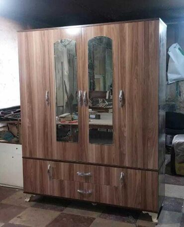 Dolablar: Yeni, Açılan, 4 qapılı Düz dolab, Qarderob, paltar dolabı, Azərbaycan — 4