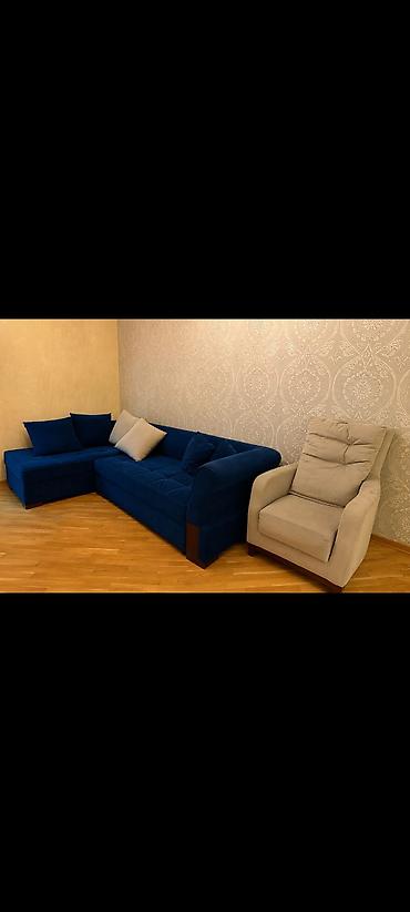 İşlənmiş, Künc divan, Kreslo, Bazalı, Açılan