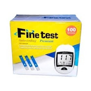 глюкометр: Fine test
Тест полоски