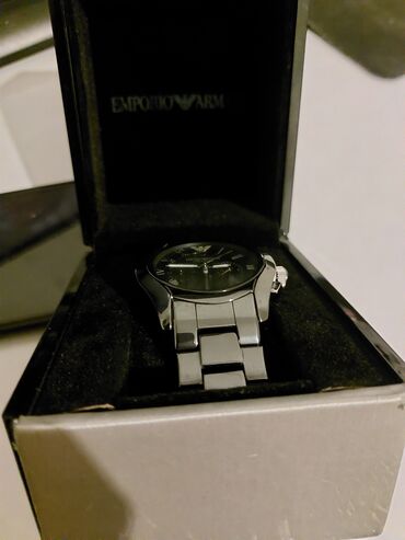 Qol saatları: Qol saatı, Emporio Armani, rəng - Qara — 7