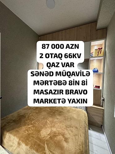 ecemide kiraye evler 2026: 2 otaqlı, Yeni tikili, 66 kv. m — 1