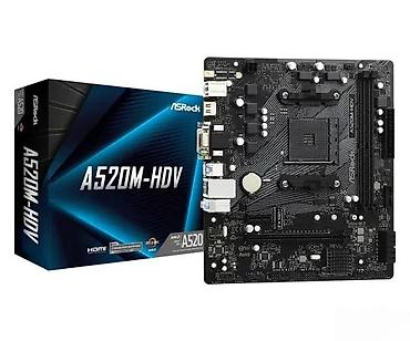Matične ploče: ASRock A520M-HDV – mATX matična ploča za AMD - Čipset: AMD A520 - — 1