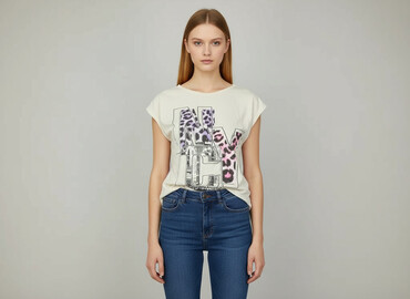 srebrny t shirty: Жіноча блуза, розмір S
