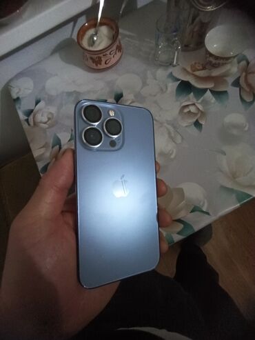 телефондор айфон: IPhone 13 Pro, Колдонулган, 256 ГБ, Matte Silver, Заряддоочу түзүлүш, Коргоочу айнек, Каптама, 91 %