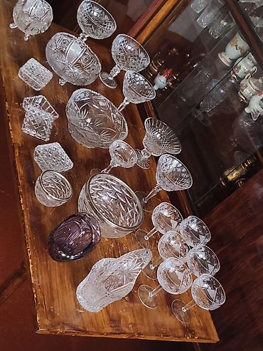 Наборы посуды: Набор бокалов из стекла/хрусталя. - Комплект №1: 6 высоких бокалов на — 30