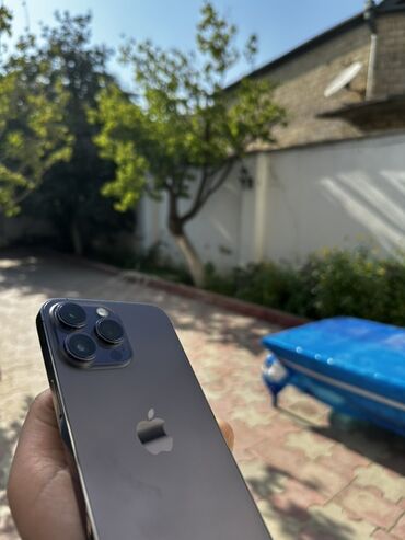 IPhone 14 Pro, 256 GB, Deep Purple, Barmaq izi, Simsiz şarj, Face ID
