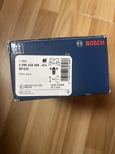 cin ehtiyat hisseleri: BOSCH disk əyləc bəndləri – 1 set Orjinal — 1