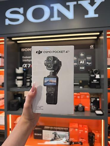 **DJI Osmo Pocket 4P (Vlog Combo)** DJI Osmo Pocket 4P model əl