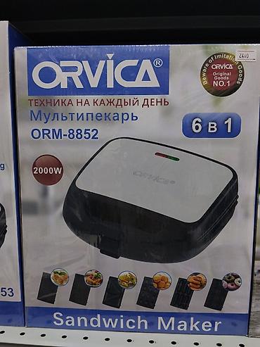 сэндвичница: Мультипекарь ORVICA ORM-8852, 6 в 1 - Мощность: 2000 Вт - — 1