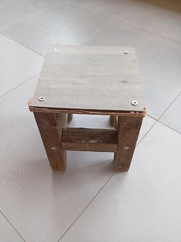bağ ucun stollar: Məhsul: Taxta taburet/kiçik oturacaq - Material: Tamamilə taxtadan — 2