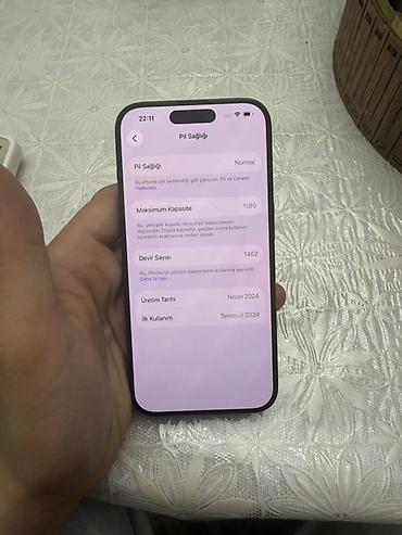 iphone 15 pro max islenmis: IPhone 15 Pro, 128 GB, Blue Titanium, Face ID — 6