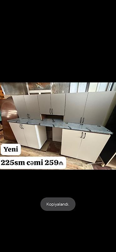 ucuz donər sifarişi: *259₼ YENİ Metbex mebeli SATILIR*‼️ Hazır əldədir Olcusu 225sm — 1