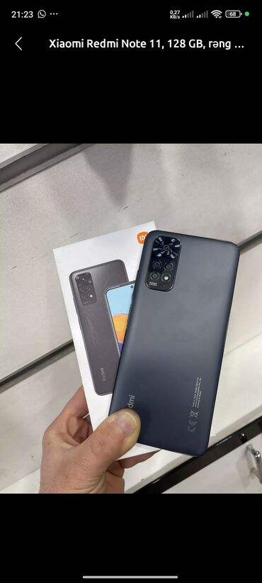 xiaomi note 10 qiymeti irshad telecom: Xiaomi Redmi Note 11, 128 GB, rəng - Qara, 
 İki sim kartlı, Face ID, Barmaq izi