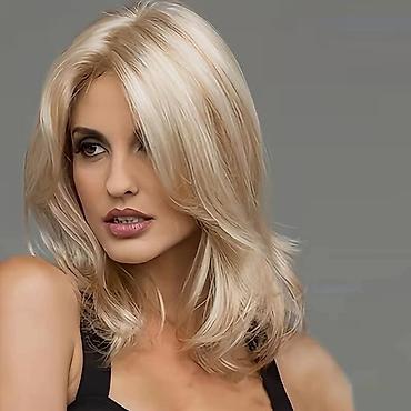 Perike i klipse: Perike – 3400 din Duga ravna perika sa šiškama, ombre prelaz crna → — 15