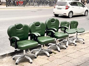 Stullar: SALONA AİD NƏ OlSA Bizdə Bej rəngli, süni dəri üzlüklü fırlanan — 7