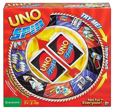 Настольные игры: Настольная игра UNO Spin - Версия классического UNO с вращающимся — 1