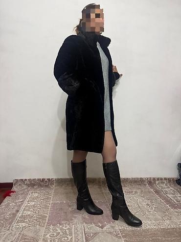 куртка обманка: Шуба, По колено, XL — 3
