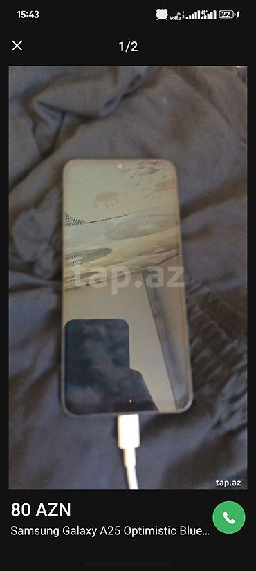 Samsung Galaxy A25, 128 GB, rəng - Göy, İki sim kartlı lalafo.az -da Samsung Galaxy A25, 128 GB, rəng - Göy, İki sim kartlı