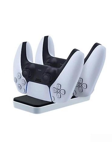 PS5 Charger station Playstation 5 pultlari üçün charger. İki pultu