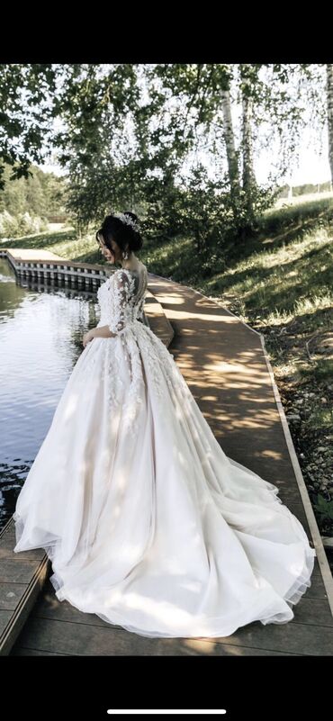 платья свадебные: Свадебное платье от Нора Навиано. Пудрового цвета. Покупала в Москве