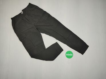 Spodnie, S (EU 36), stan - Dobry, wzór - Jednolity kolor, kolor - Czarny