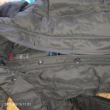 kalson geyim: ZARA MAN kişilər üçün qış parka gödəkçə - Rəng: tünd yaşıl/khaki - — 3