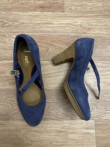 Туфли: Туфли, 39.5, Clarks, Новый, цвет - Синий, Самовывоз — 2