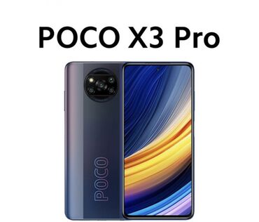 телефон за 1500: Poco X3 Pro, Б/у, 128 ГБ, цвет - Синий, 2 SIM