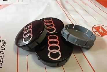 nove felne: ČEPOVI POKLOPCI ZA FELNE AUDI 60 MM / 56 MM - CRNI | ORIGINALNI — 2