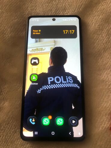 çat tanışlıq: Samsung Galaxy A52, 128 GB, rəng - Qara, Barmaq izi, İki sim kartlı, Face ID