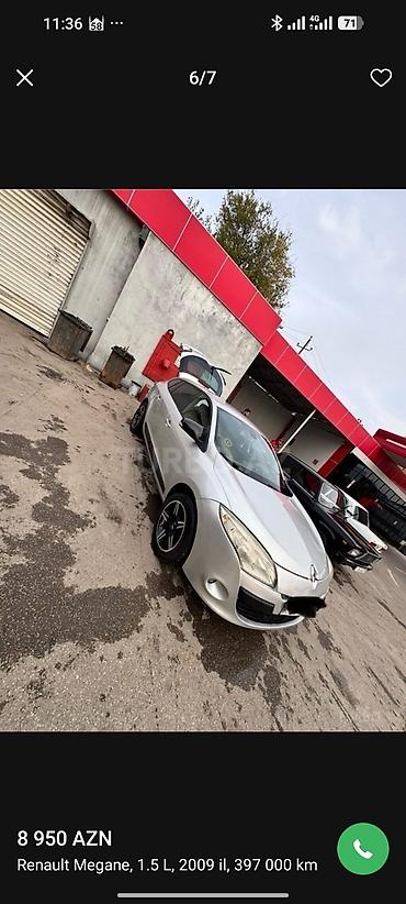 uc tekerli motor: Renault Megane: 1.5 l | 2009 il Hetçbek — 8
