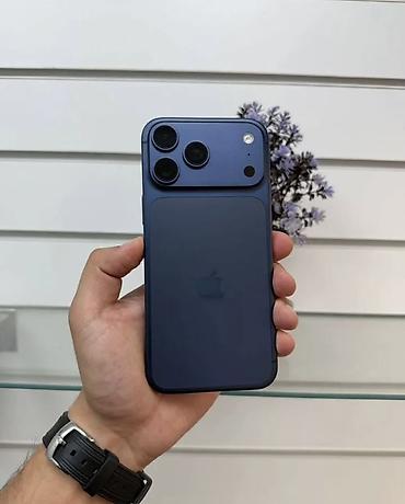 note 13 pro plus: IPhone 17 Pro Max, Б/у, 1 ТБ, Синий, Чехол, 100 % — 1