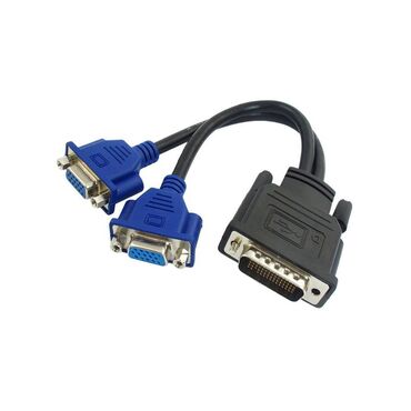 vga dvi переходник: Переходник DVI 59 pin to 2 VGA 15 pin F- адаптер для видеокарты