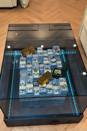 Sifarişlə jurnal masaları: Kvadrat masa, Açılmayan, Təkərsiz, Şüşə — 22