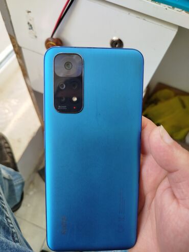 2 el telefon xiaomi: Xiaomi Redmi Note 11, 128 ГБ, цвет - Синий, 
 Отпечаток пальца, Две SIM карты, Face ID