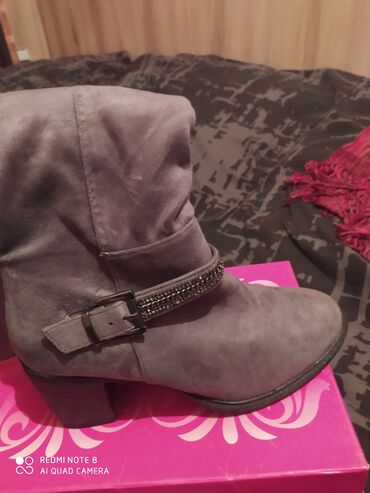 Сапоги: Сапоги Италия коричневый цвет разм,37,нарульный замша и мех — 10