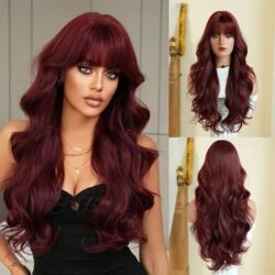 Perike i klipse: Perike od sintetičkih vlakana – crna boja - Stilovi: duga ravna sa — 6