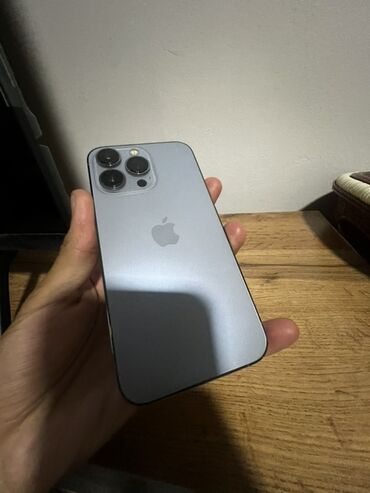 айфон13 про мах: IPhone 13 Pro, Б/у, 128 ГБ, Sierra Blue, Защитное стекло, Чехол, 74 %