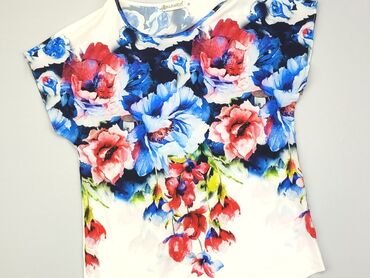 letnia sukienki w kwiatki: T-shirt, M, stan - Idealny