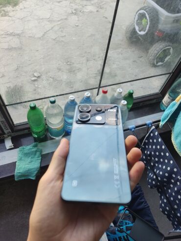 поко ф4 про: Poco X6, Колдонулган, 256 ГБ, түсү - Боз, 1 SIM, 2 SIM