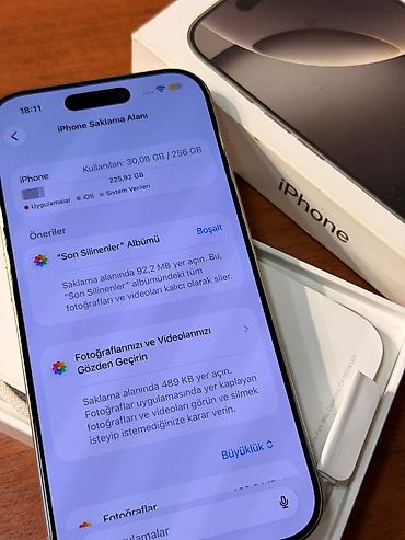 soyuducu anbar satilir: IPhone 15 Pro, 256 GB, Natural Titanium, Face ID — 1