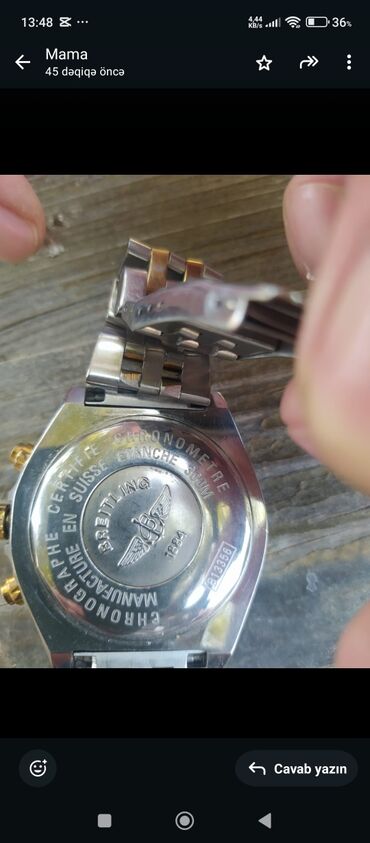 Kişi Geyimləri: Qol saatı, Breitling