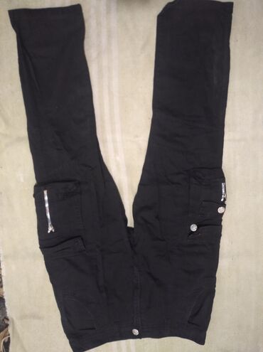 бежевые брюки: Брюки XS (EU 34), 2XS (EU 32), цвет - Черный