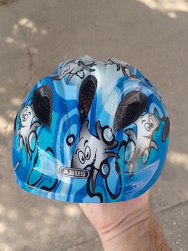 Oprema za bicikliste: Dečja biciklistička kaciga ABUS – motiv ajkule vel 45-50 obim - — 11